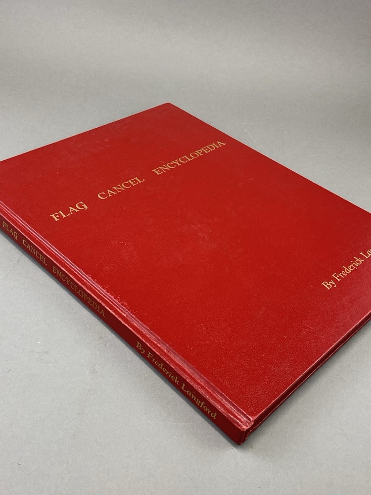 Vintage 1976 Standard Flag Cancel Encyclopedia by Frederick Langford - Signed