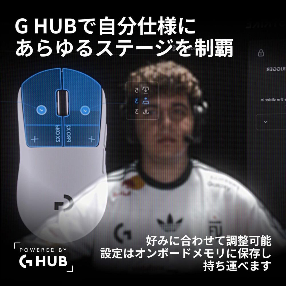 Logitech G PRO X2 SUPERSTRIKE LIGHTSPEED Rapid Trigger Gaming Mouse G-PPD-004WL