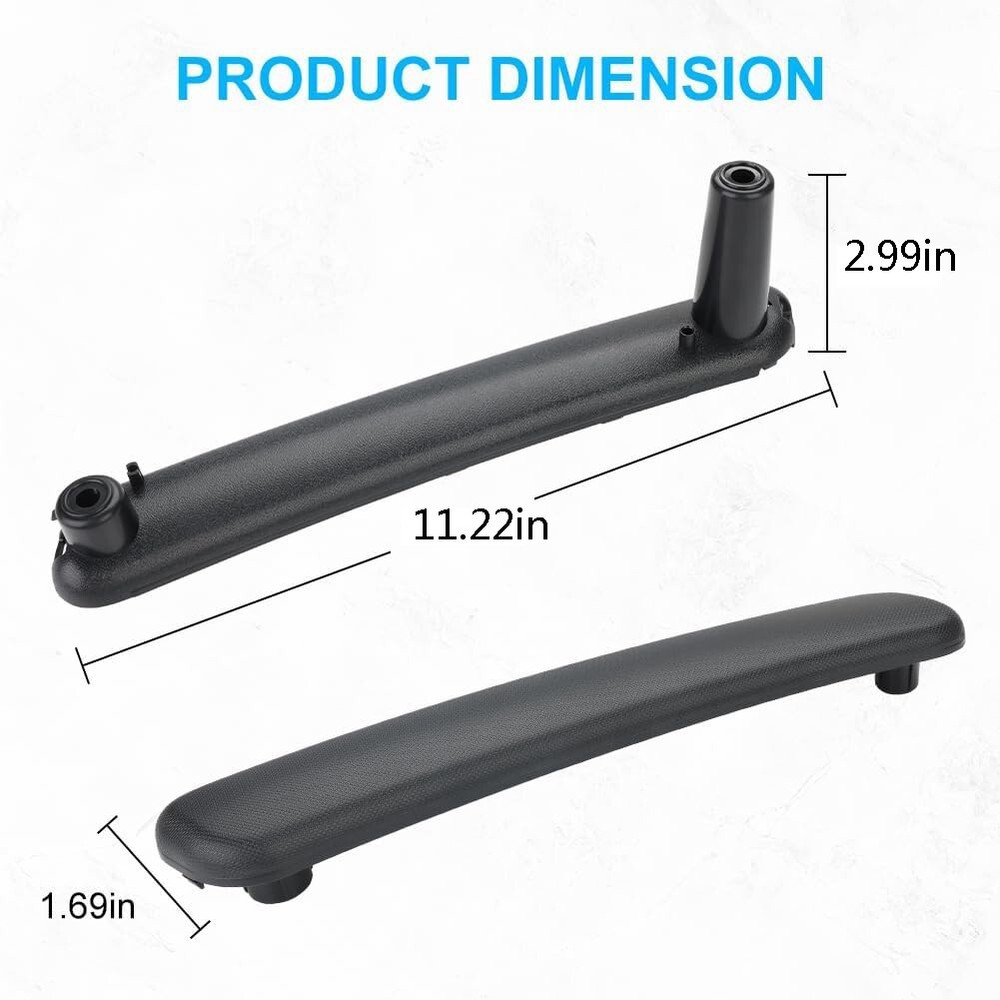 1 Pair Left And Right Door Inner Open Pull Handle For Mitsubshi Eclipse 2006-12