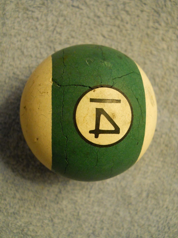 Vintage Clay Billiard Ball- #14