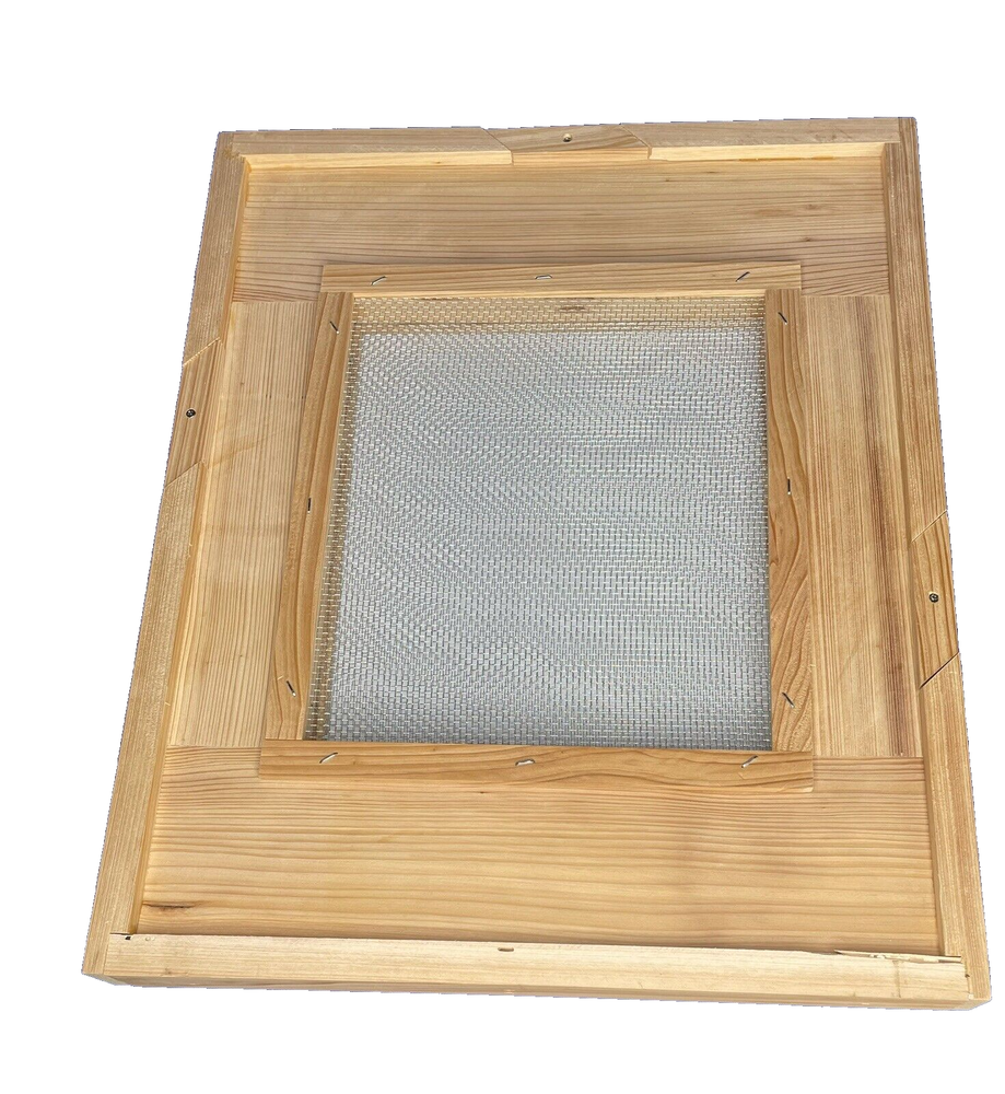 10 Frame Cypress Double Screen Board (Snelgrove) for Langstroth Bee Hive