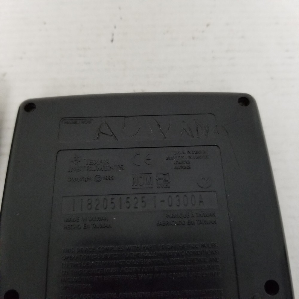 Texas Instruments TI-83 Plus Graphing Calculator Black Cover Case Tested - READ