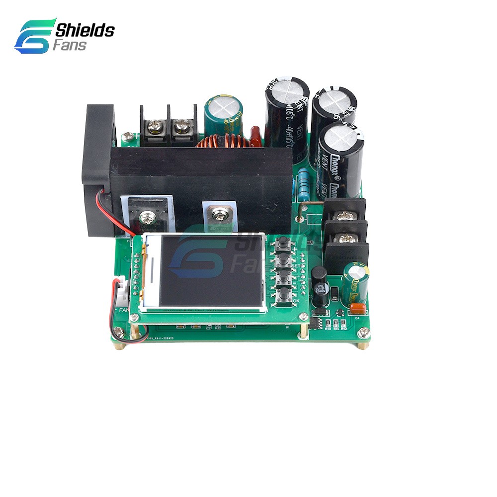 DC9V~60V 900W 15A CNC LCD Display Constant Current Voltage DC Boost Module