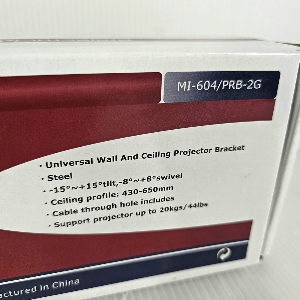 NEW Mount-it, MI-604/PRB-2G, Projector Mount Ceiling & Wall Mount 44 Lbs Max