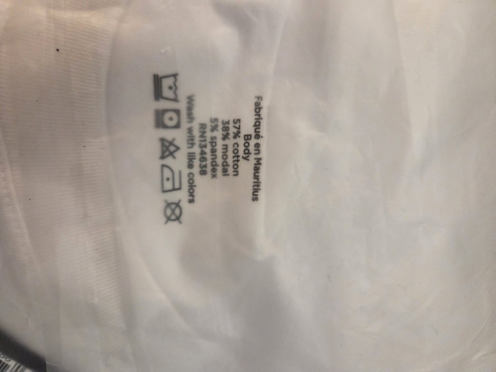 Fabletics NWT Men's The 24-7 Tee Classic White