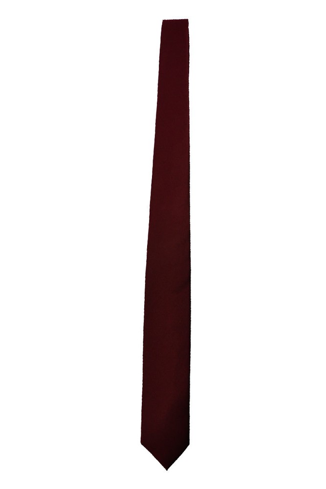 Men's solid color narrow tie width 2 1/2 inches