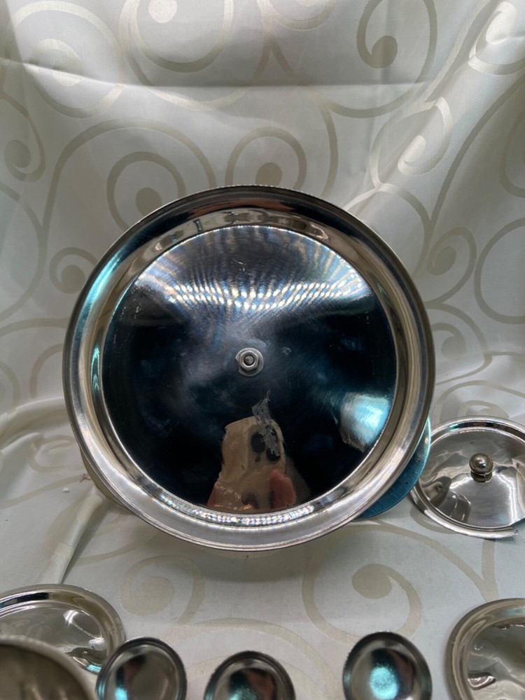 Stainless steel condiment pickle server