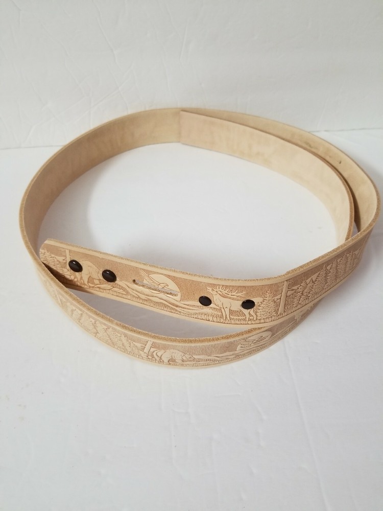 Embossed Wildlife Eagle Belt Blank 1-1/2" 4598-00