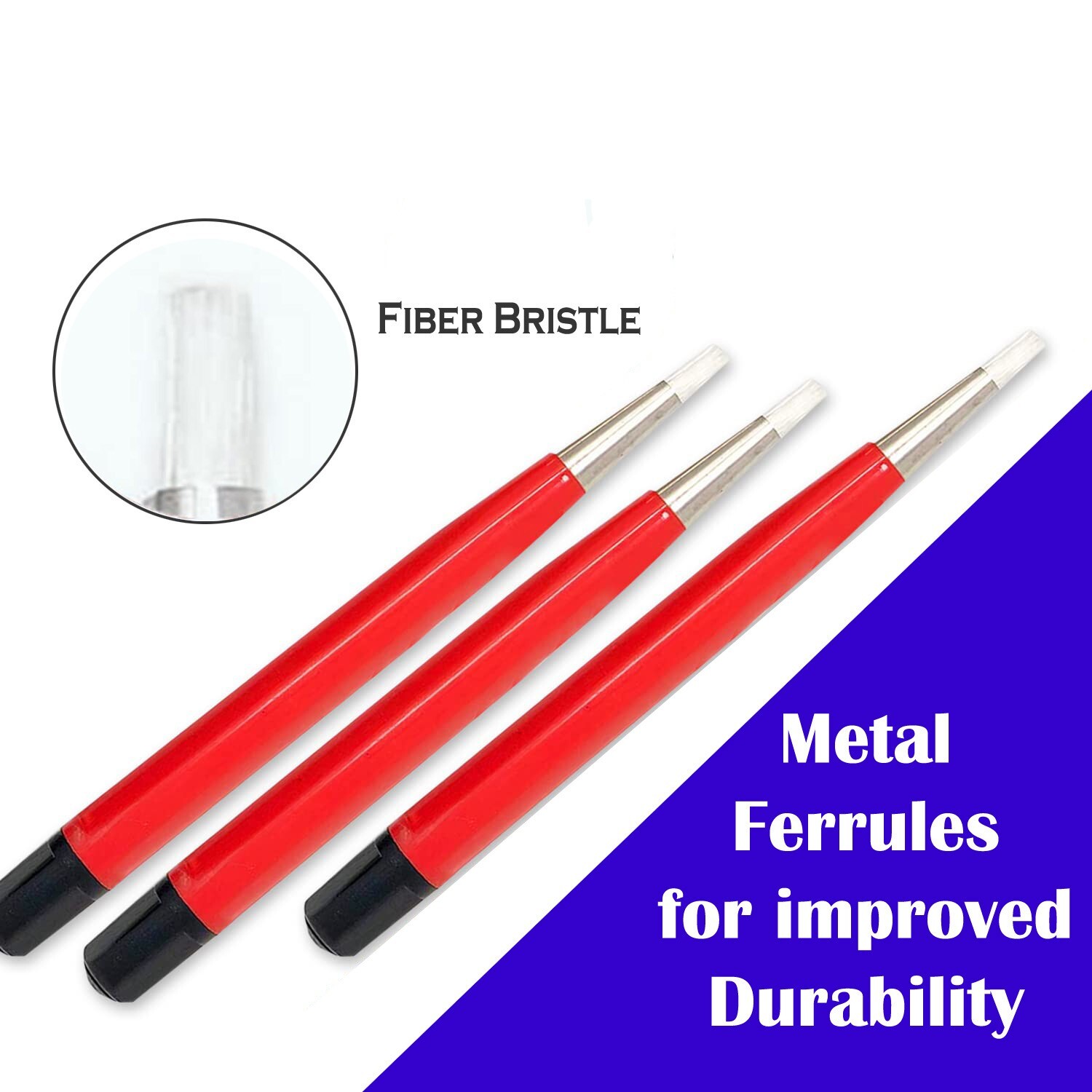 Pack of 3 Fiber Glass Scratch Brush Pencil Clean Remove Rust Dirt Jewelry Watch