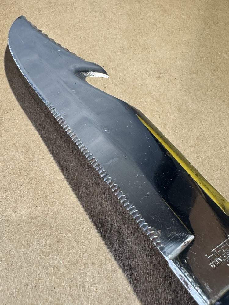 SunFish Hi-Cut Scuba Diving Knife with Sheath - Sharp Hooked Dagger Blade