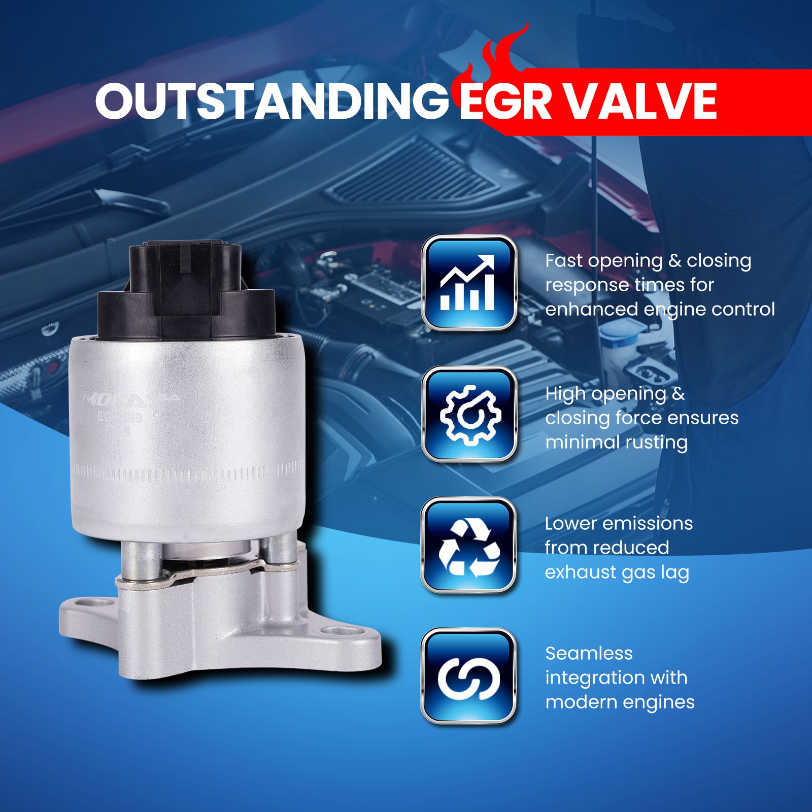 911-164 EGR Valve for Buick Sebring Cadillac Chevrolet Pontiac GMC Oldsmobile