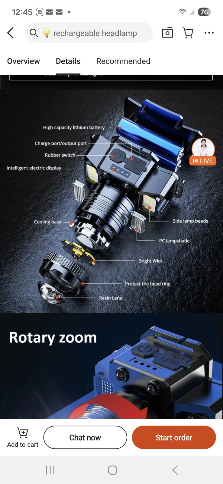 990000LM LED Headlamp Rechargeable Headlight Zoomable Head Torch Lamp Flashlight