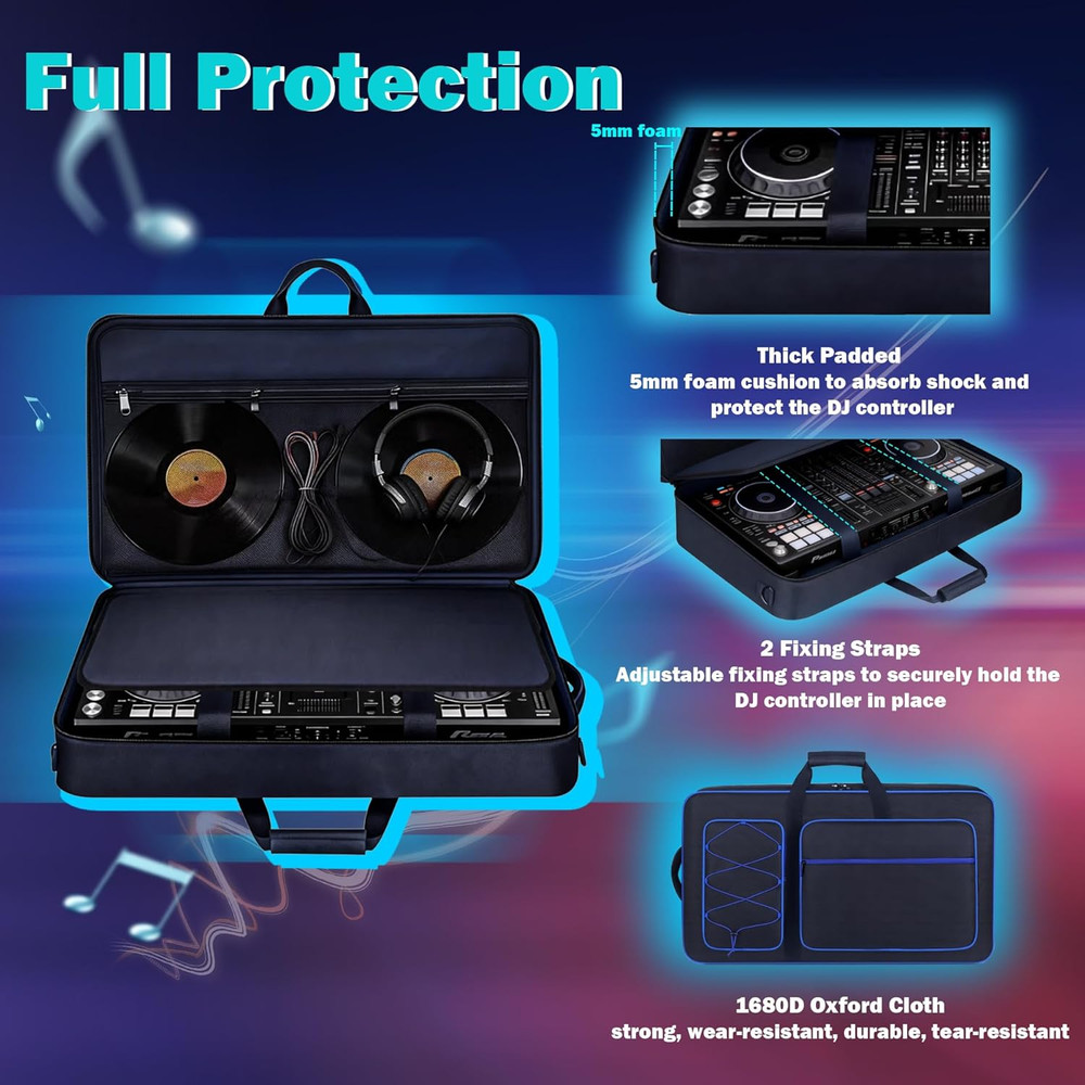 Professional DJ Controller Case Bag for DDJ-FLX10/1000/1000SRT & More