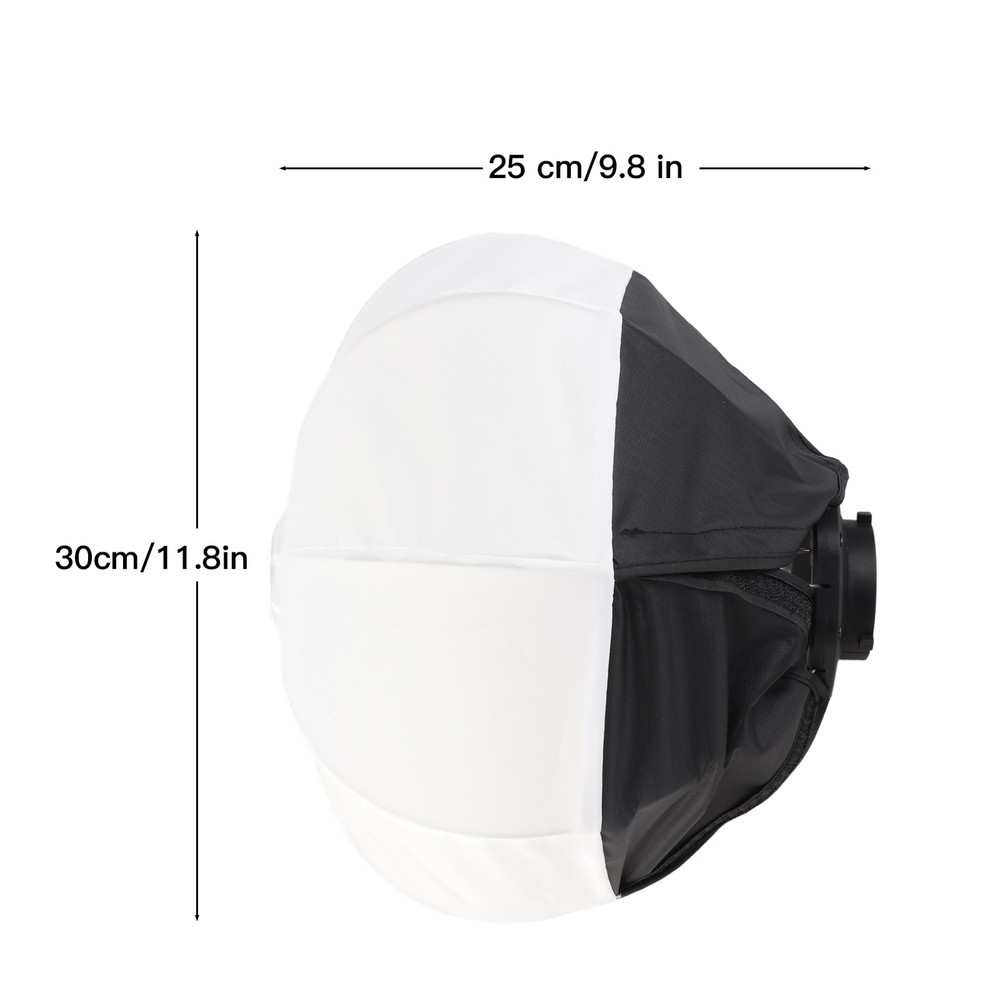 30 Cm/11.8 Inch Lantern Softbox Spherical Collapsible Soft Box Quick XIBJ