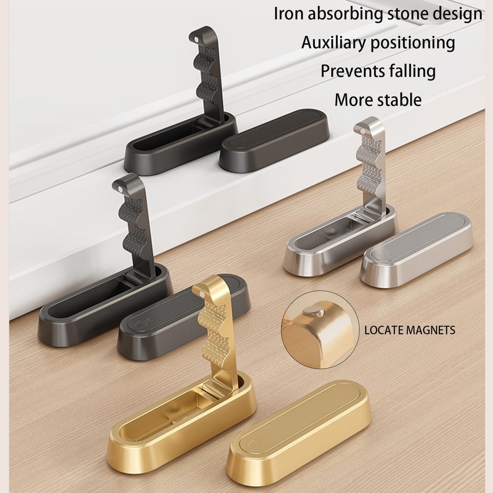 6PCS Foldable Invisible Hook Zinc Alloy Bathroom Wall Hook Retractable for Cl...