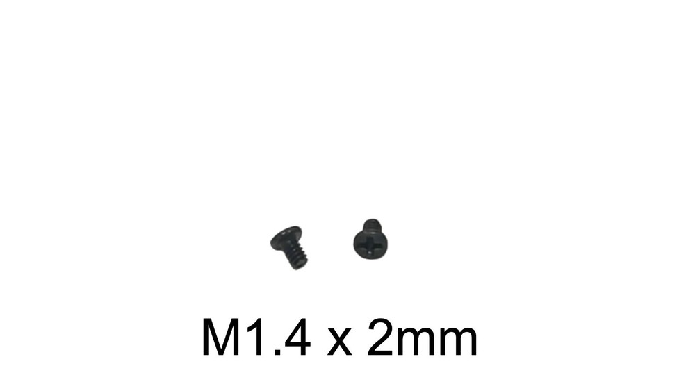 M1.4 x 2mm Micro Screws for Harmonica Reed Plate Repair 10-Pack