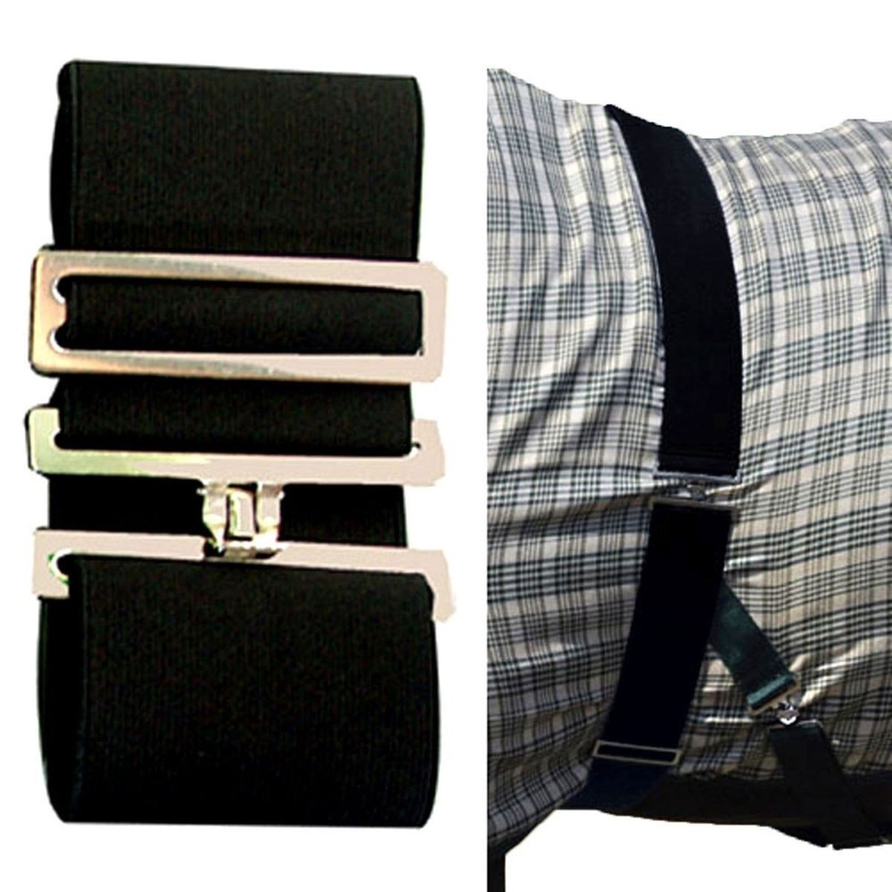 Intrepid Elastic Blanket Surcingle - Black & Hunter