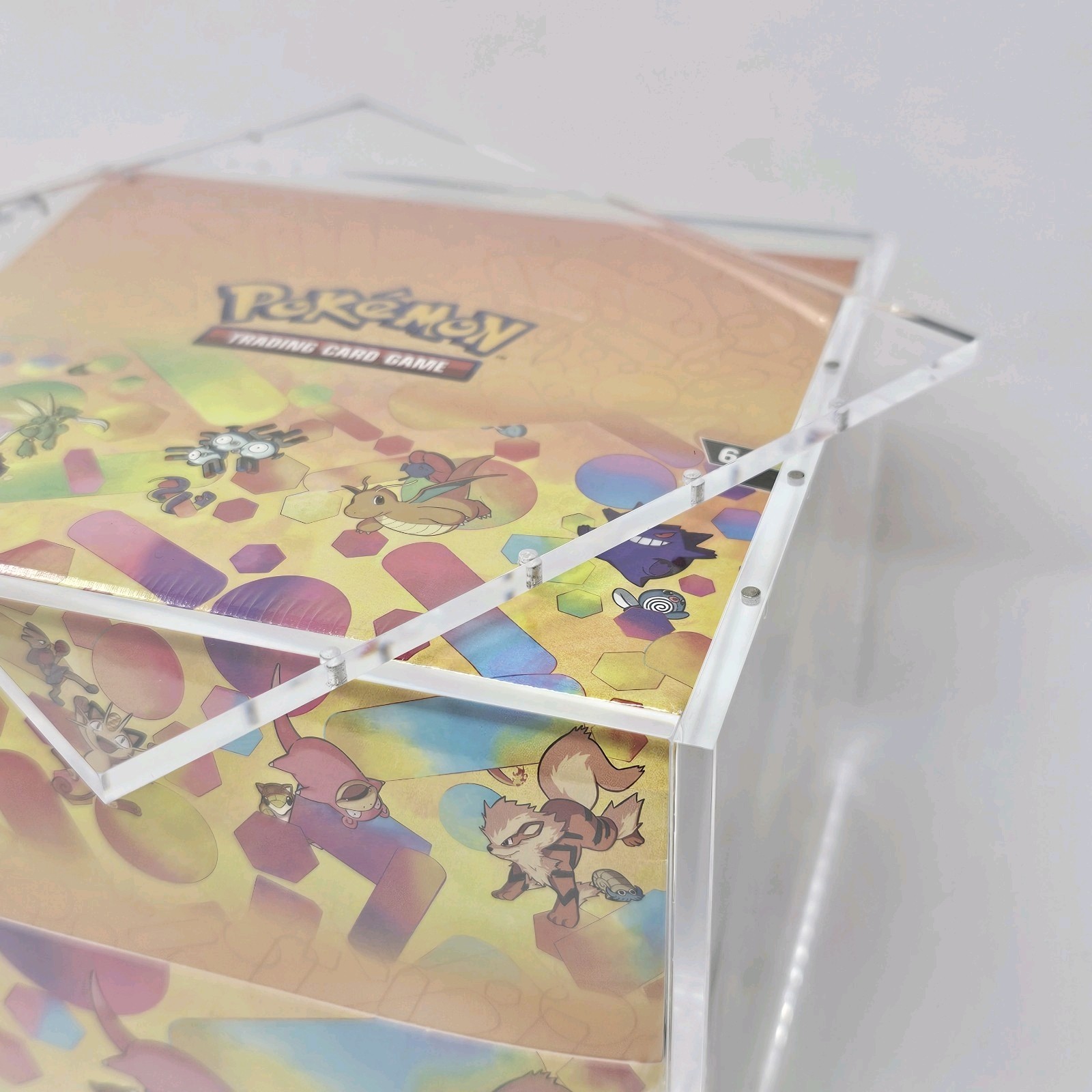 Pokemon 151 Mini Tin Display Acrylic Case With Magnetic Lid 10 Mini Tin Displays