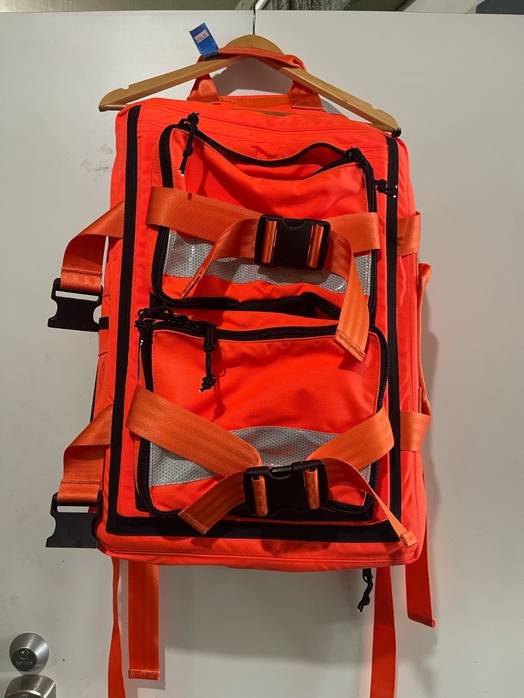 USIA PJ Rescue Swimmer Dry Backpack Drysuit First Aid EMT Orange