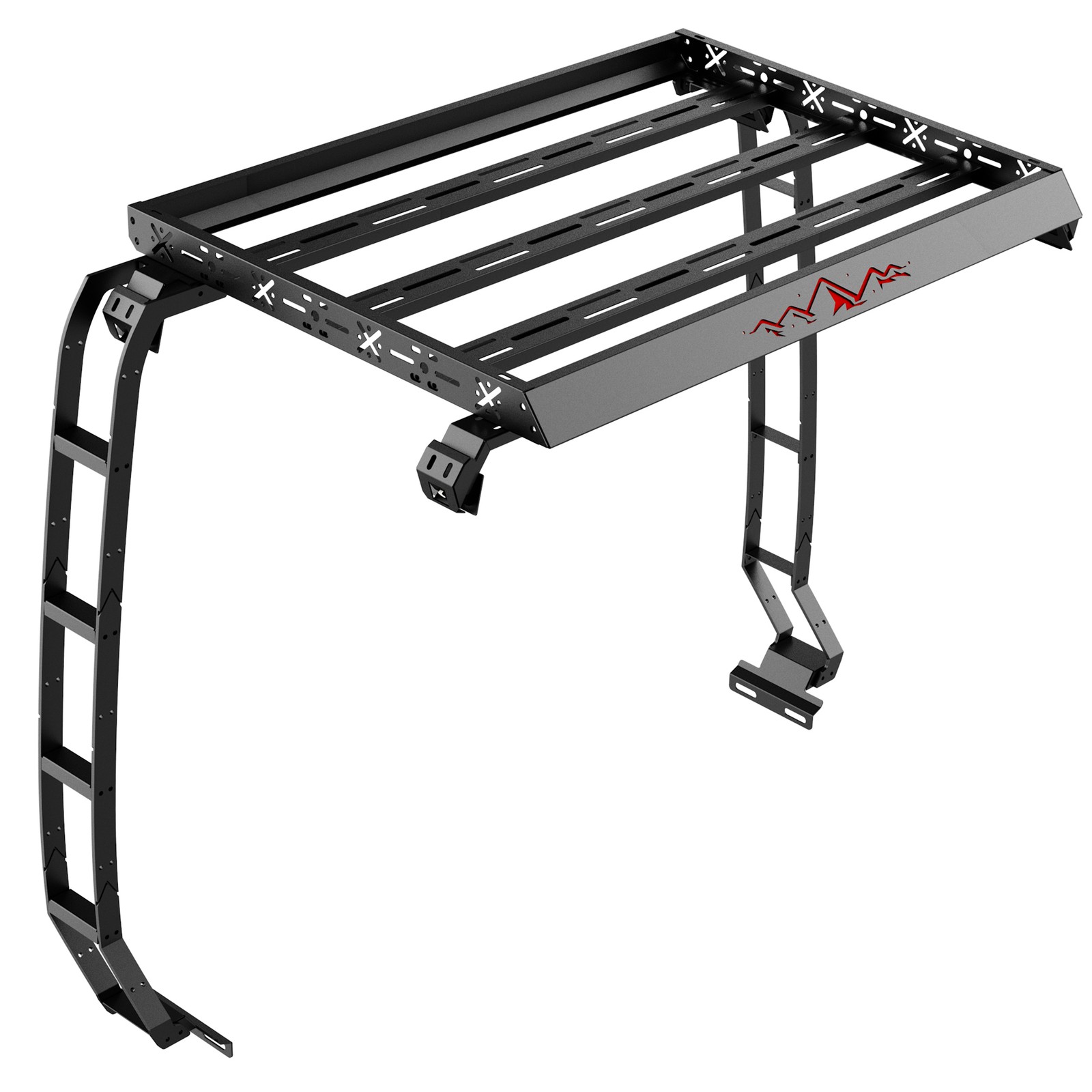 Roof Rack Cargo Luggage Carrier fits 2018-2026 Jeep Gladiator JT With 2 Ladders