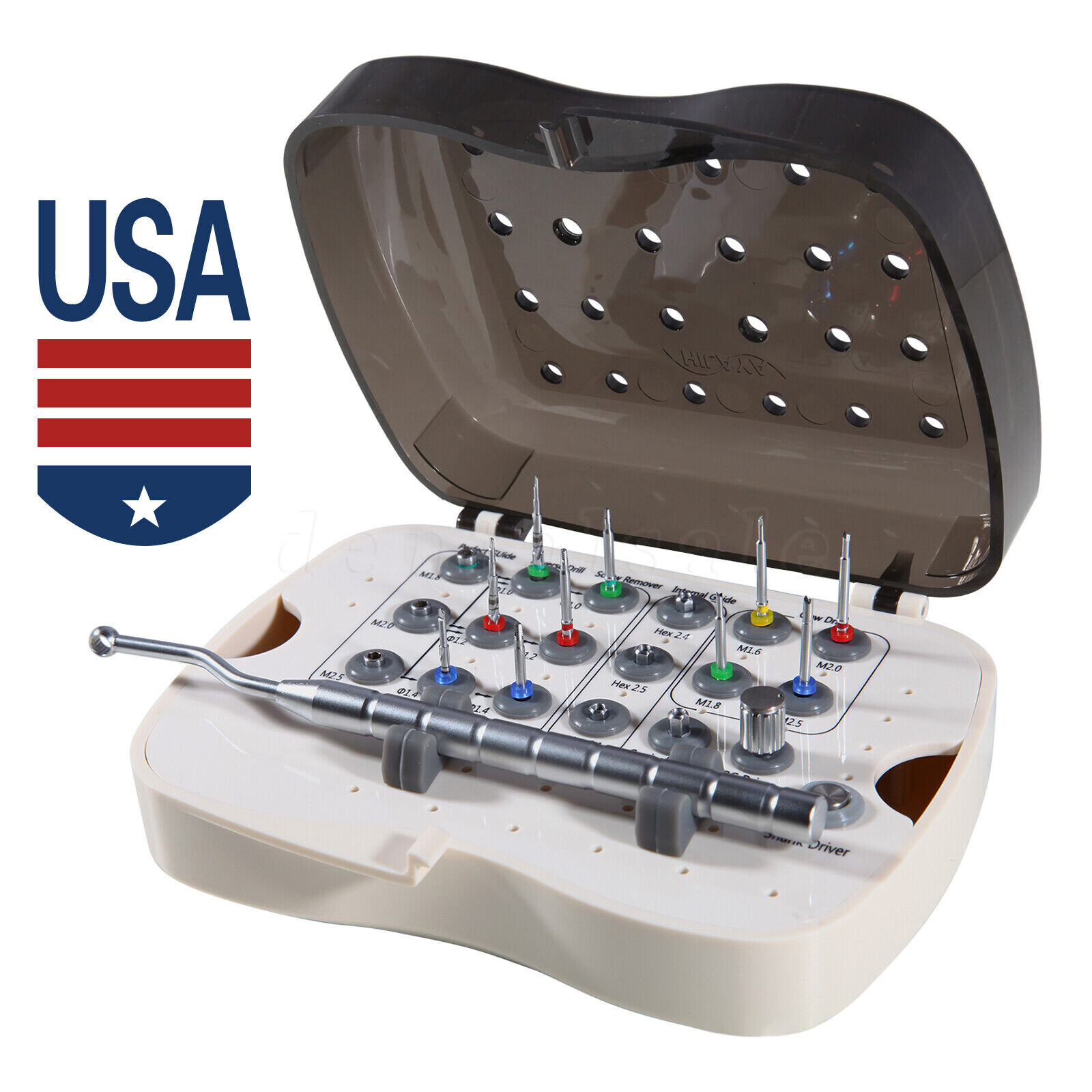 Dental Implant Fixture & Broken Screw Removal Kit Remove Surgical Tool Remover