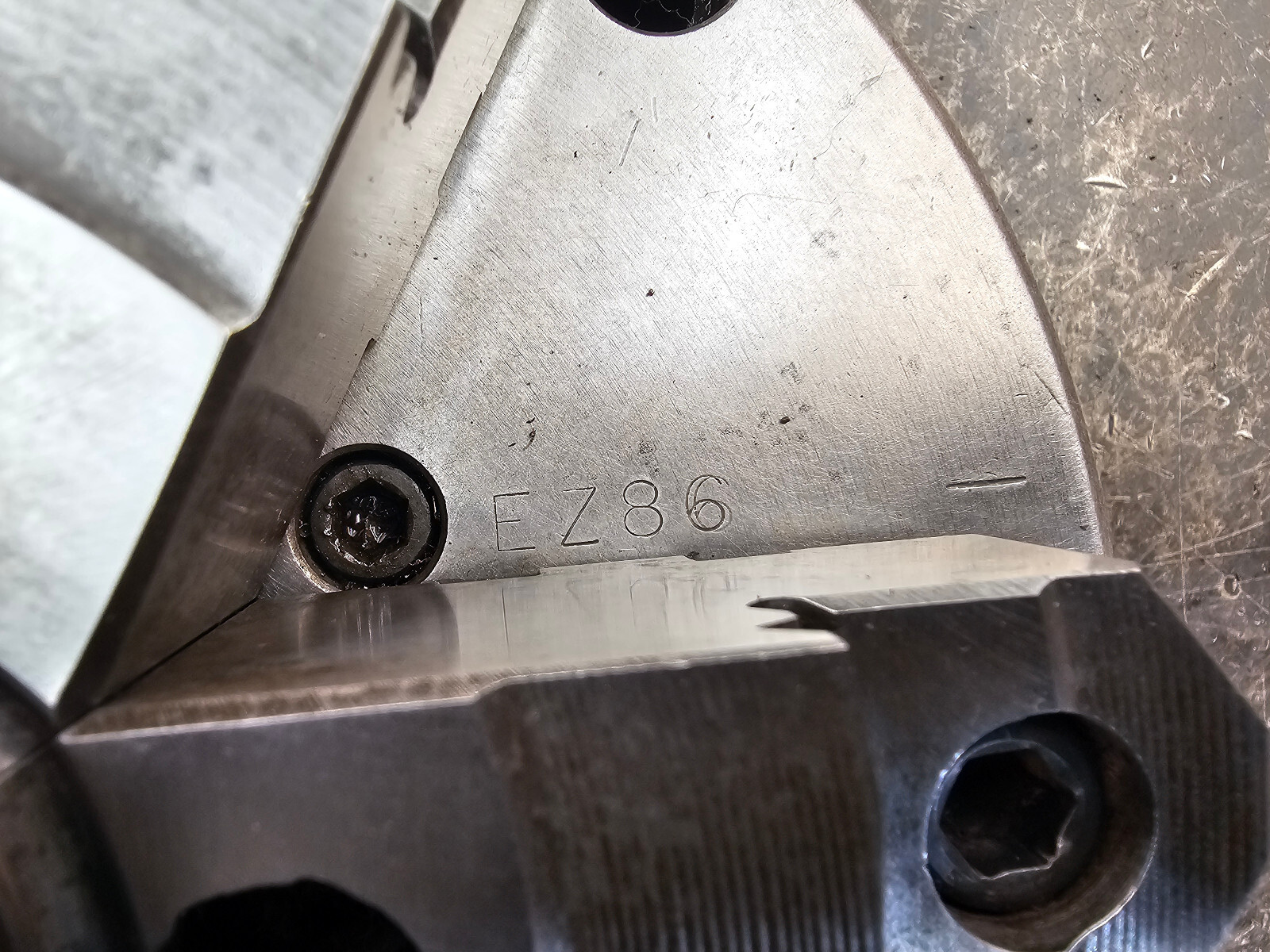 Pratt Burnerd Atlas Easy Set 8" 6-Jaw Lathe Chuck EZ86 2-Piece Jaws Flat Back