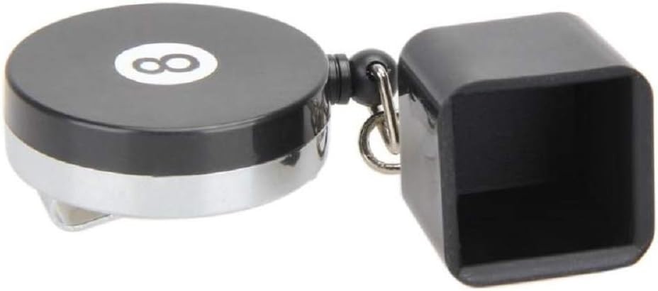Retractable Billiards Pool Chalk Holder with Belt Clip - Convenient & Practical