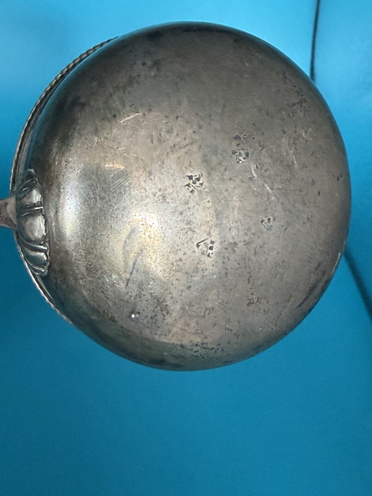 Antique 18th c. English Silver Toddy Punch Ladle