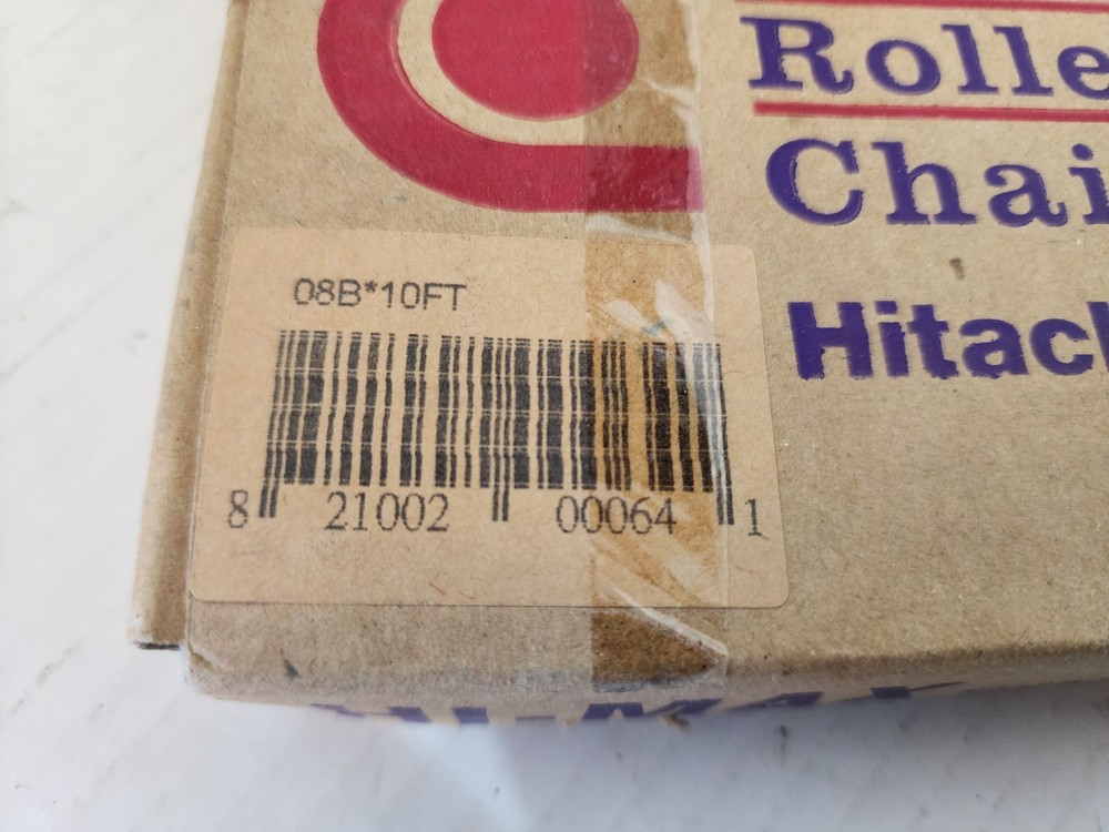 10'- Hitachi Maxco 08B Riv Transmission Roller Chain