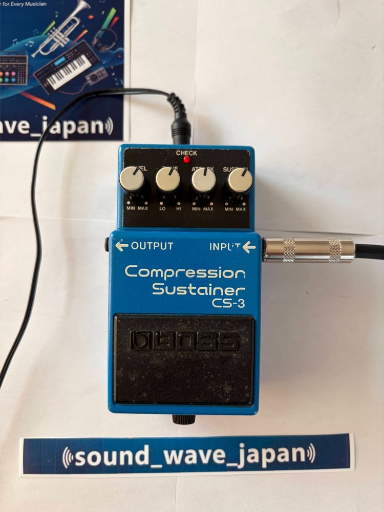 BOSS CS-3 PSA Compression Sustainer Guitar Effects Pedal Working Order fast ship