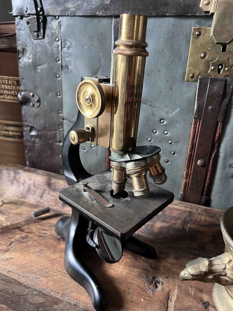 Antique Ernst Leitz Wetzlar Compound Microscope 213138