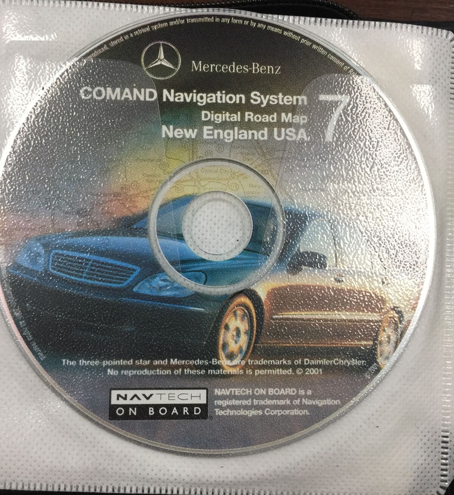 Mercedes C, E, CL, CLK S SL G-Class Navigation Digital Road Map, 11 Discs