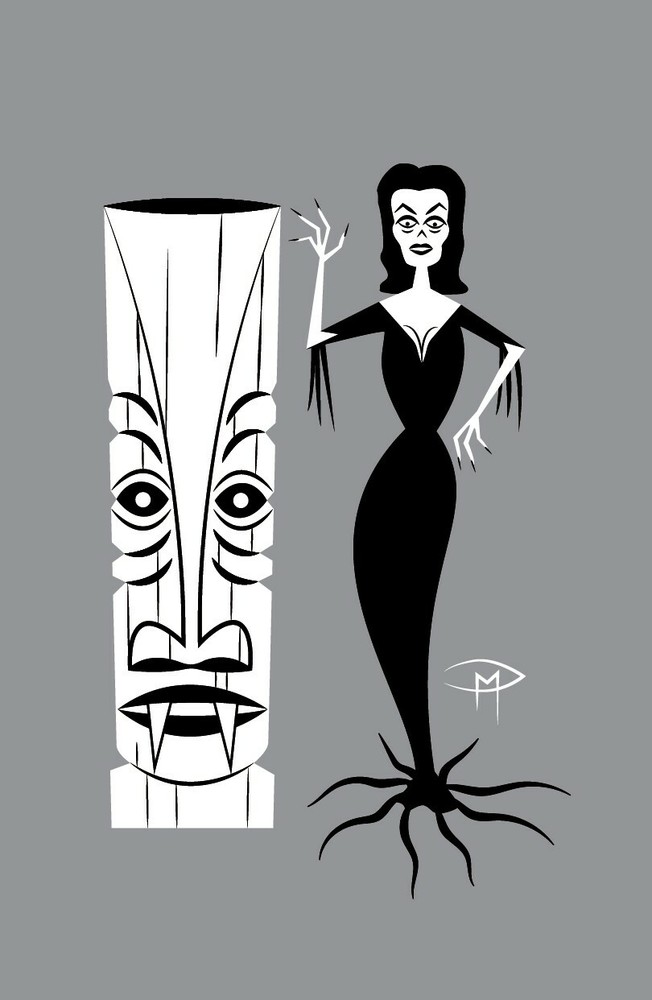 Devil Design Looking Left Poster 11" x 17" Original Art Doug Mansfield