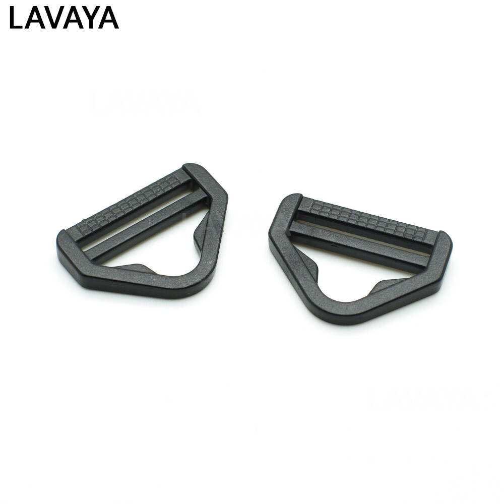 10pcs/pack PlastiSlider Adjustable Buckle Black