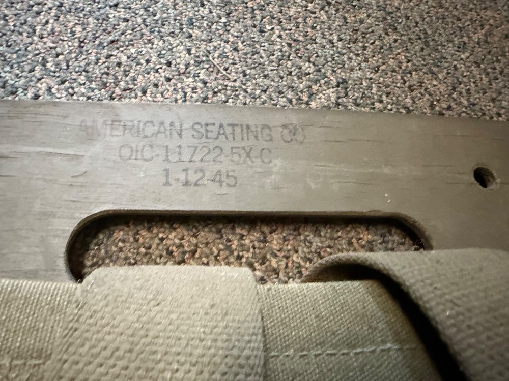 ORIGINAL WWII US ARMY M1944 EQUIPMENT AMMO CARRY PACK BOARD BACKPACK-DATED 1945