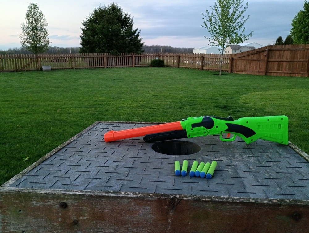 Adventure Force Double Fire (Works) Includes 6 Darts (Missing Gray Dart Holder)