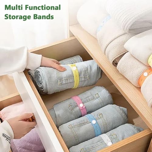 24 PCS Bed Sheet Organizer Bands, Elastic Closet Organization Adjustable Sheet