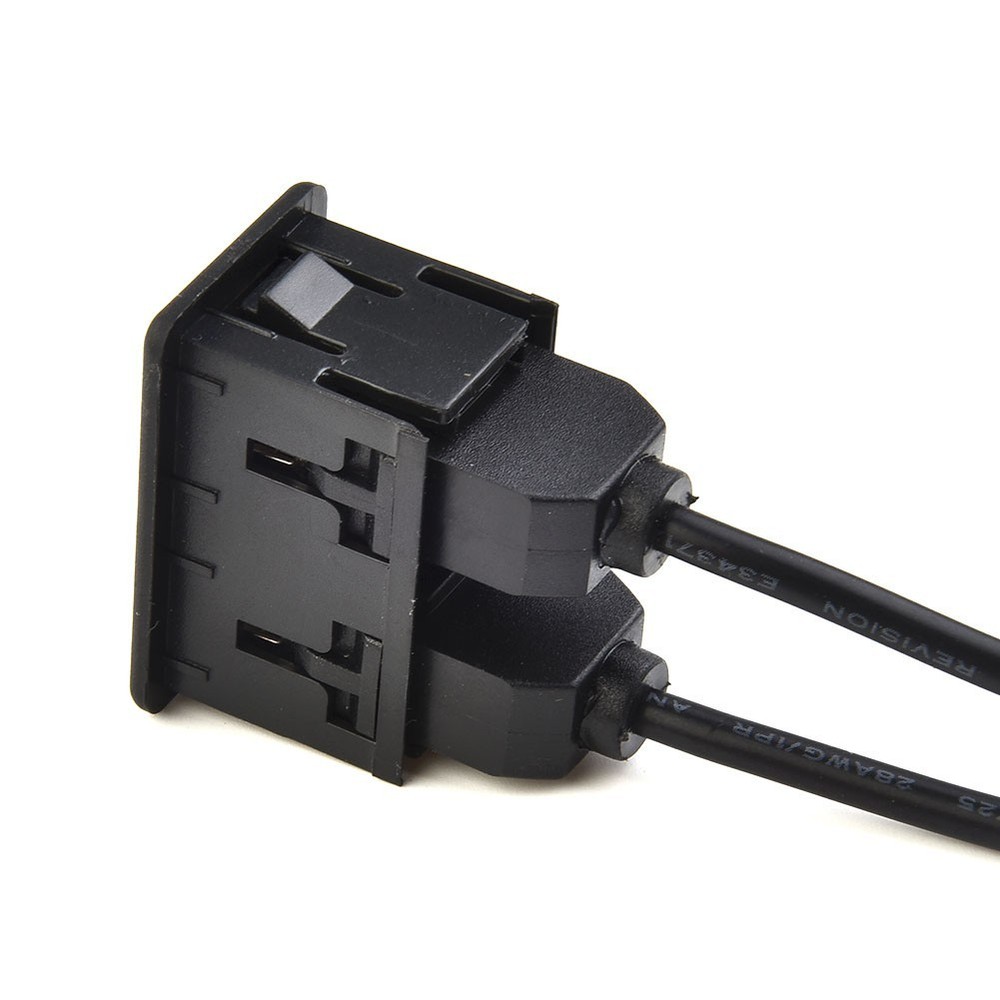 150CM Car-Dash Flush Mount AUX USB Port Panel Dual USB Extension Adapter Cable
