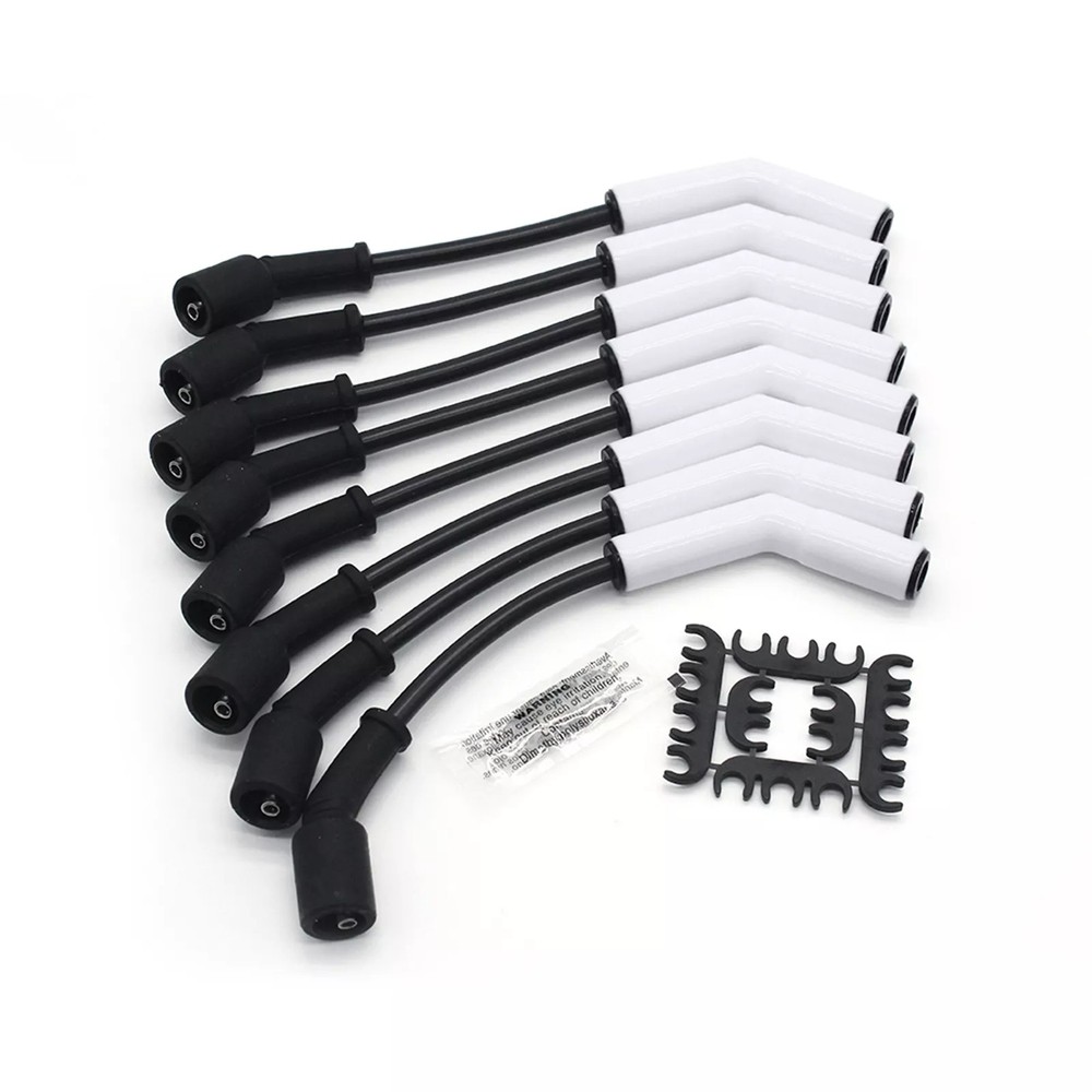 8pc/Set 9070C Spark Plug Wires Ceramic Boot Replacement For GM LS/LT Engines