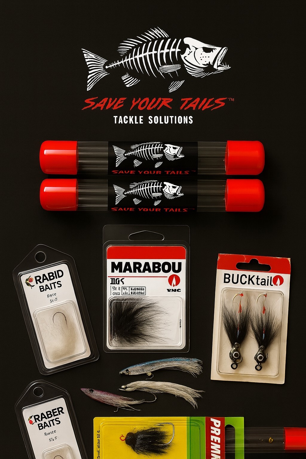 3/4" x 6" Finesse Series Tackle Tube™ 3-pack. Easy Terminal Tackle Storage