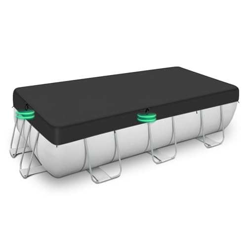 Rectangular Pool Cover Solar Pool Cover for Above Ground Pools, 9-18FT Oval