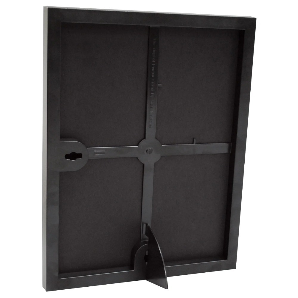 Mainstays 8.5x11 Front Loading Document Picture Frames, Black, Set of 6