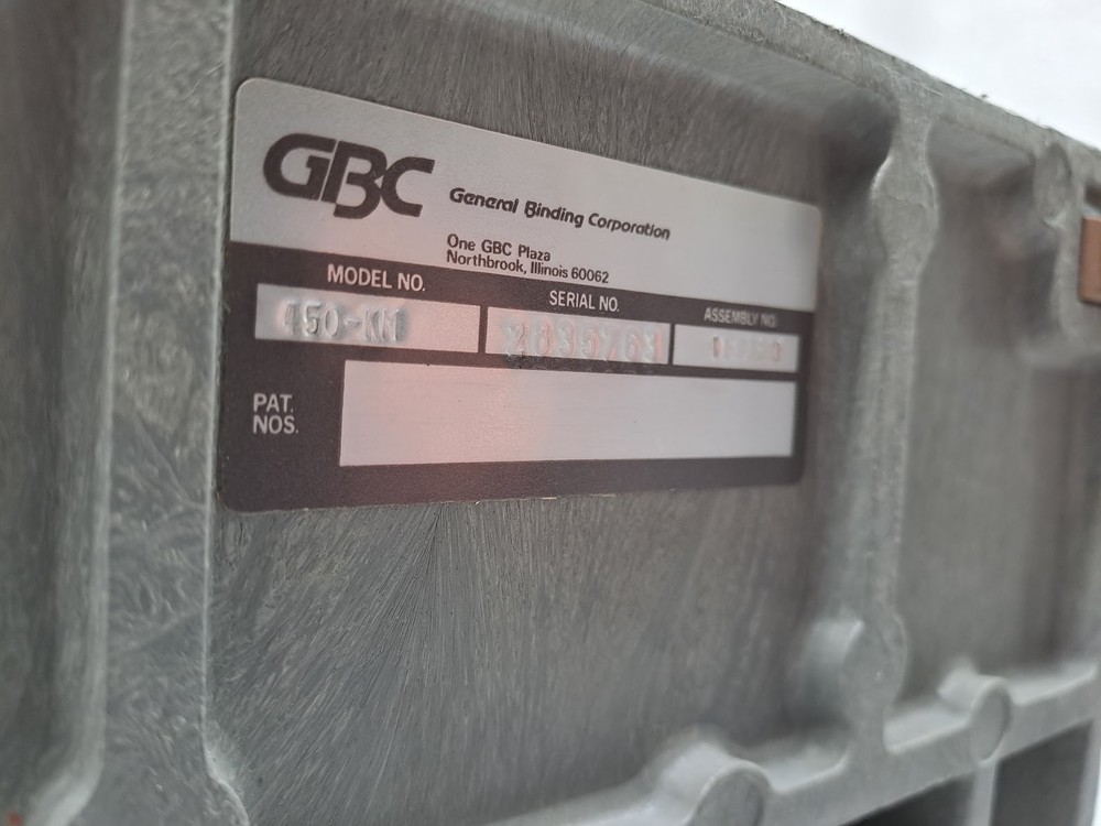 GBC General Binding Corporation Model 450-KM Binding Machine Comb Binder