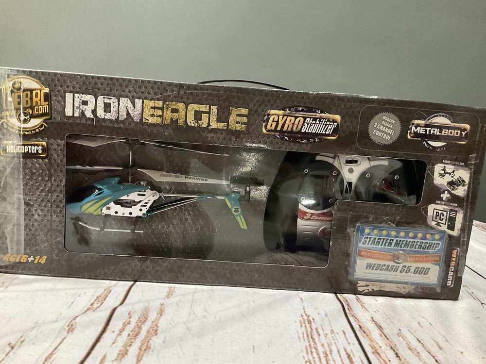 VINTAGE REMOTE CONTROL IRON EAGLE SMALL HELICOPTER
