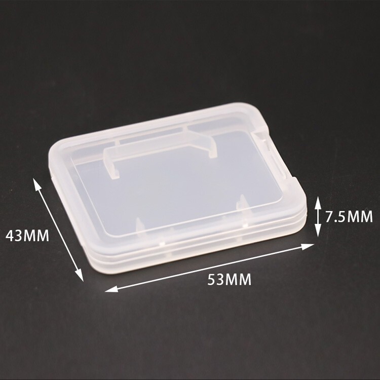 5pcs Plastic SD SDHC Card Holder Memory Card Box MicroSD Adapter Storage Case