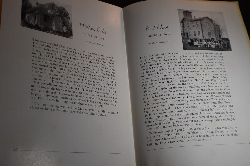 1939 Red Hook School District Dedication Exercises Booklet