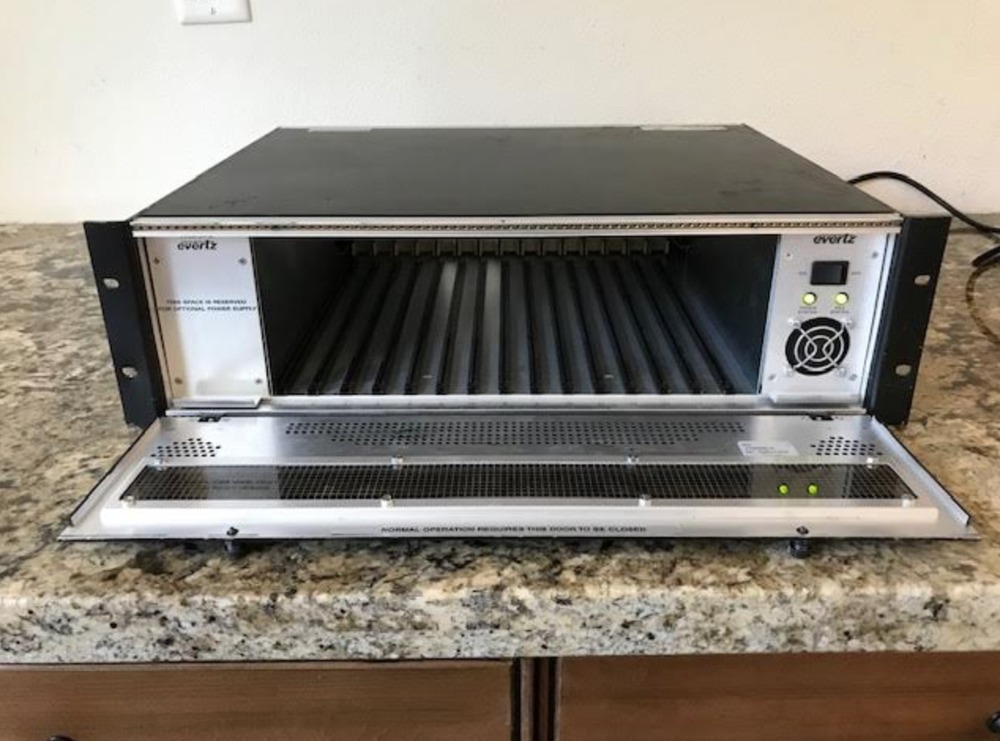 Evertz 7700FR-C 7700 MultiFrame Chassis with (1) AC Power Supply