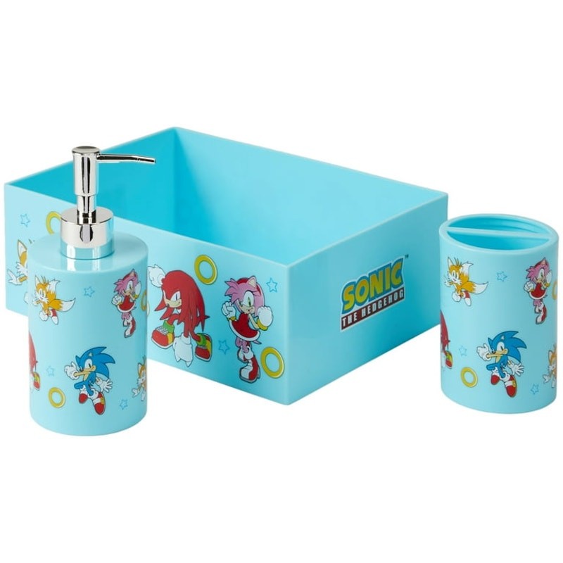 Sonic the Hedgehog 3-Piece Bathroom Accessory Set