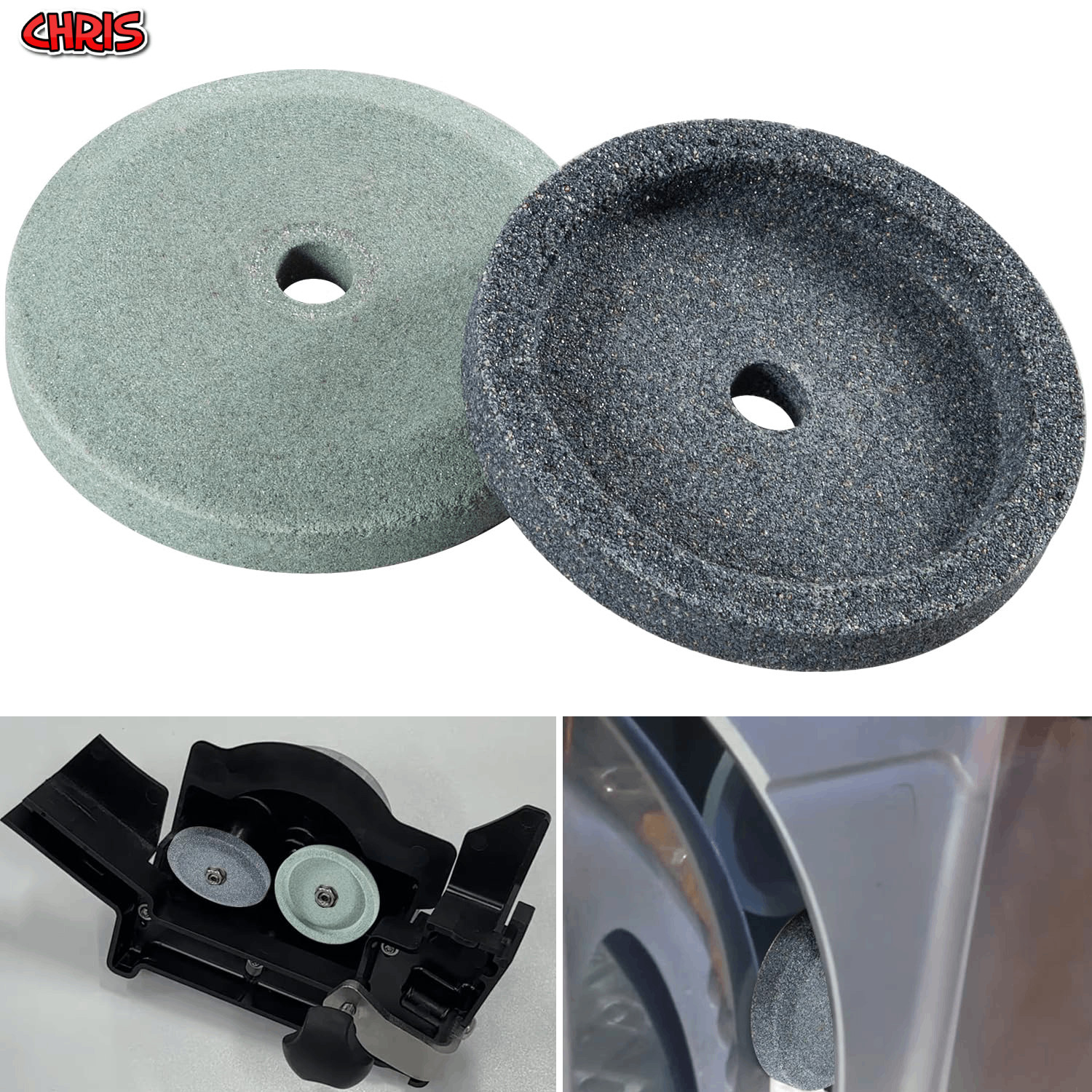 Meat Slicer Sharpening Stone Set For All Models of Bizerba Slicers