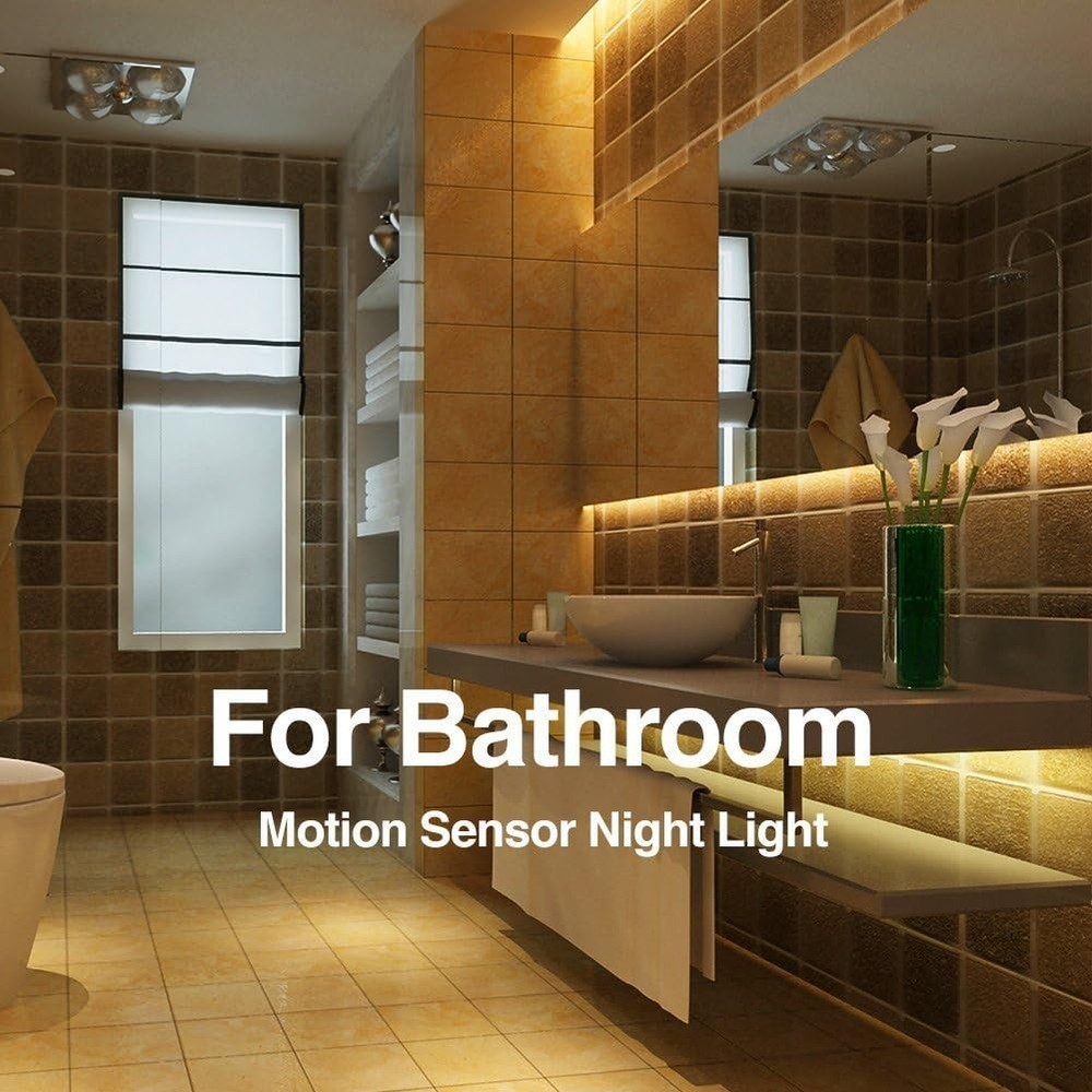 Motion Activated LED Bed Light Sensor Night Strip Auto Shut Off